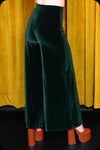 Velvet Wide Leg Trousers XS